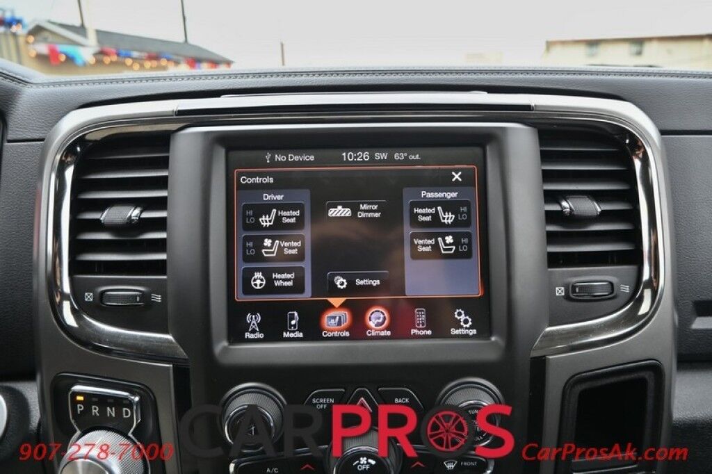 2014 Ram 1500 Sport - 5.7L V8 - 4X4 - Crew Cab - Heated/Cooled Front Leather Seats - Heated Steering Wheel - Backup Camera - Bluetooth - Sunroof - Tonneau Cover - Tow Package Anchorage AK