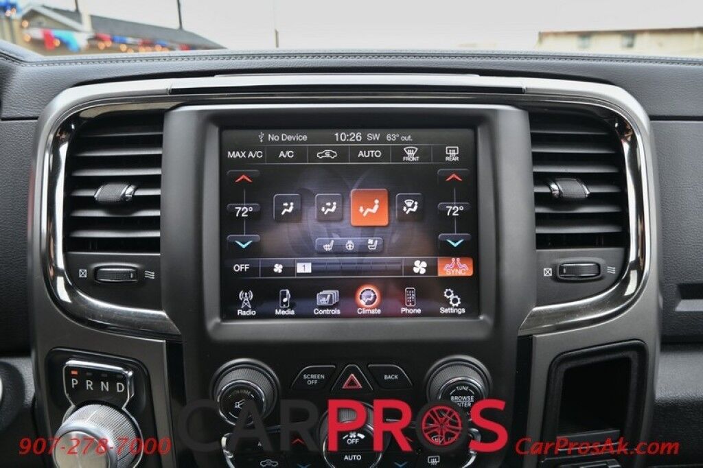 2014 Ram 1500 Sport - 5.7L V8 - 4X4 - Crew Cab - Heated/Cooled Front Leather Seats - Heated Steering Wheel - Backup Camera - Bluetooth - Sunroof - Tonneau Cover - Tow Package Anchorage AK