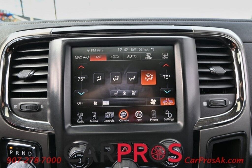 2014 Ram 1500 Sport - 5.7L V8 - Crew Cab - 4X4 - Front Heated/Cooled Leather Seats - Heated Steering Wheel - Navigation - Backup Camera - Remote Start - Sunroof - Trailer Brake Controller - Bedliner - Tonneau Cover - Tow Package Anchorage AK