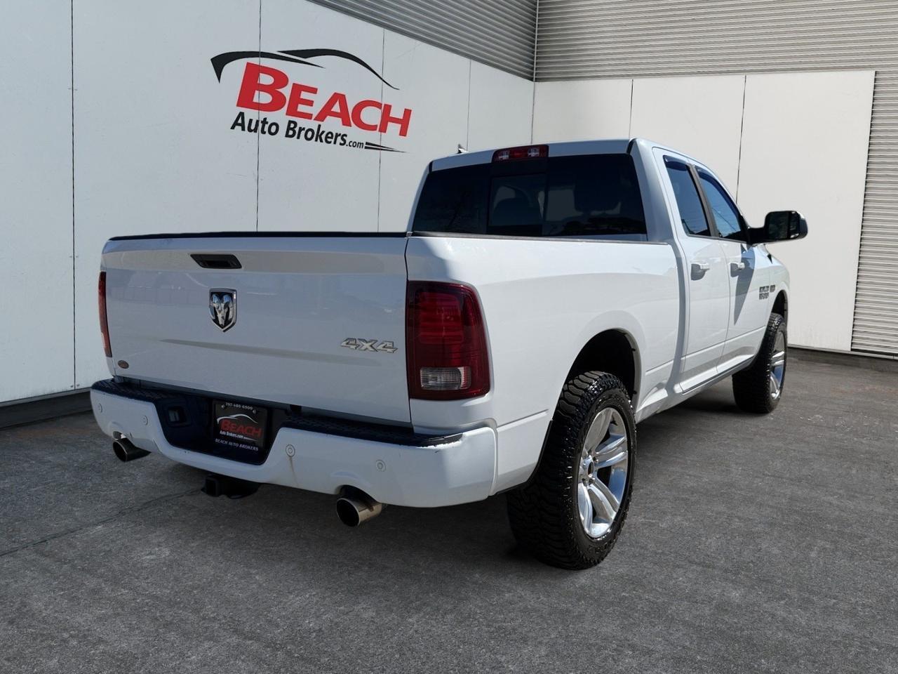 2014 Ram 1500 Sport, TOW PACKAGE, HEATED MIRRORS, BACKUP CAMERA, UNIVERSAL GARAGE DOOR OPENER, BED LINER, TAILGATE STEP, POWER SLIDING REAR WINDOW, A/C COOLED SEATS, 4x4, KEYLESS START, SOLD AS IS - WHOLESALE VEHICLE! Norfolk VA
