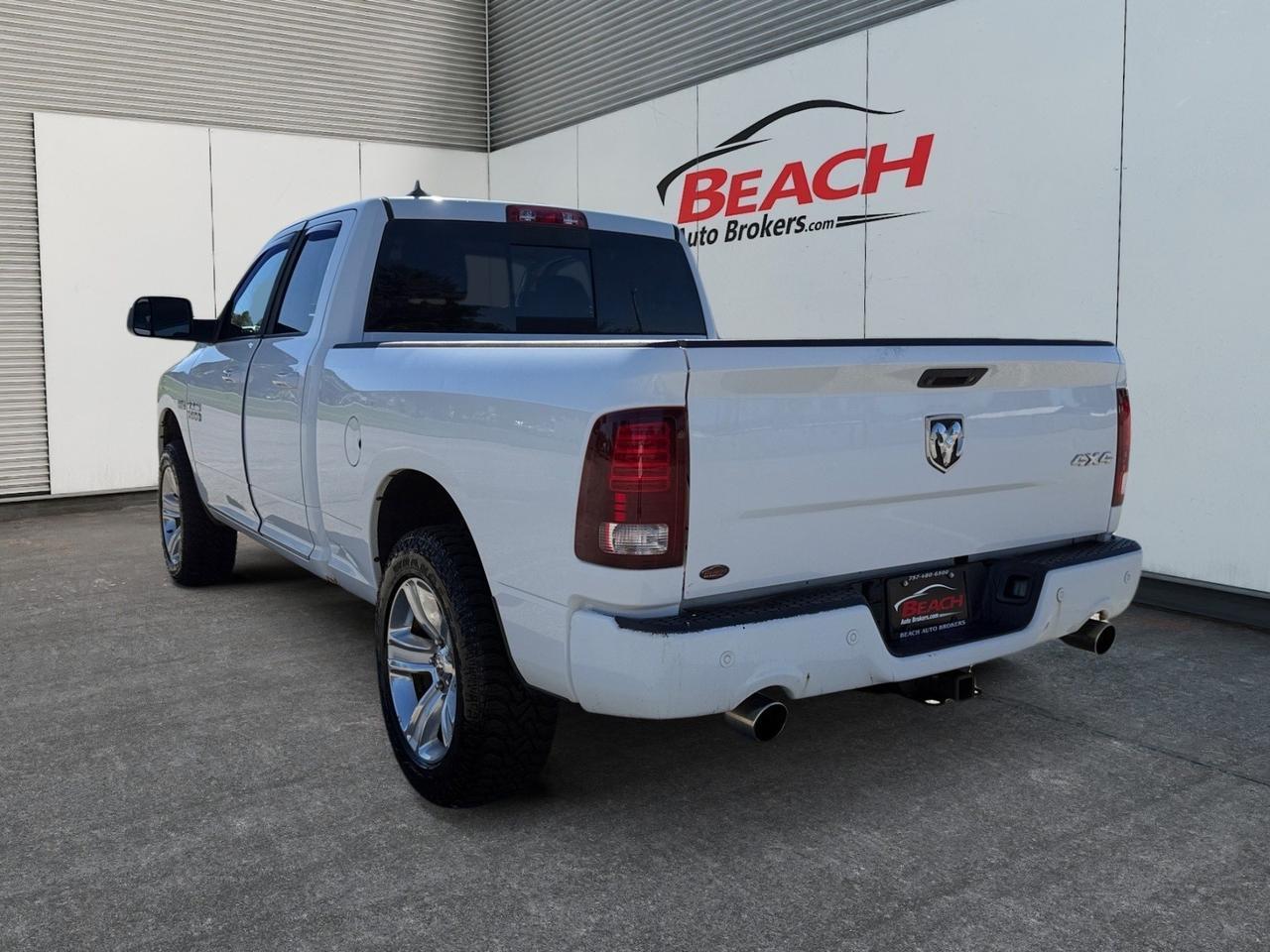 2014 Ram 1500 Sport, TOW PACKAGE, HEATED MIRRORS, BACKUP CAMERA, UNIVERSAL GARAGE DOOR OPENER, BED LINER, TAILGATE STEP, POWER SLIDING REAR WINDOW, A/C COOLED SEATS, 4x4, KEYLESS START, SOLD AS IS - WHOLESALE VEHICLE! Norfolk VA