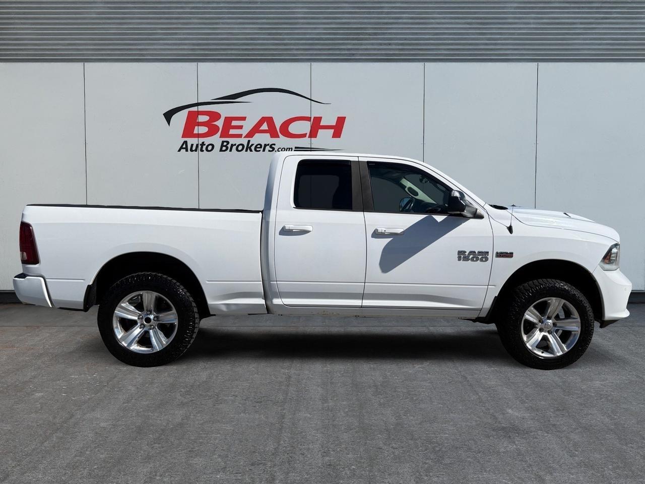 2014 Ram 1500 Sport, TOW PACKAGE, HEATED MIRRORS, BACKUP CAMERA, UNIVERSAL GARAGE DOOR OPENER, BED LINER, TAILGATE STEP, POWER SLIDING REAR WINDOW, A/C COOLED SEATS, 4x4, KEYLESS START, SOLD AS IS - WHOLESALE VEHICLE! Norfolk VA