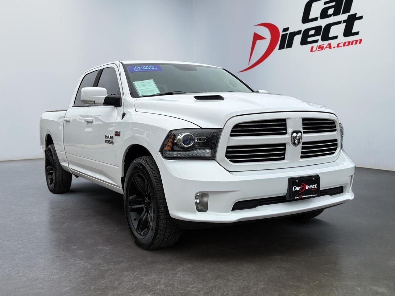 2014 Ram 1500 Sport, TOW PACKAGE, REAR POWER SLIDING WINDOW, BED LINER, BACKUP CAMERA WITH PARKING SENSORS, REMOTE START, HEATED & COOLING SEATS, NAVIGATION, LOW MILES, ONLY 1 OWNER, CLEAN CARRFAX, THIS RAM IS CLEAN & READY TO GO!