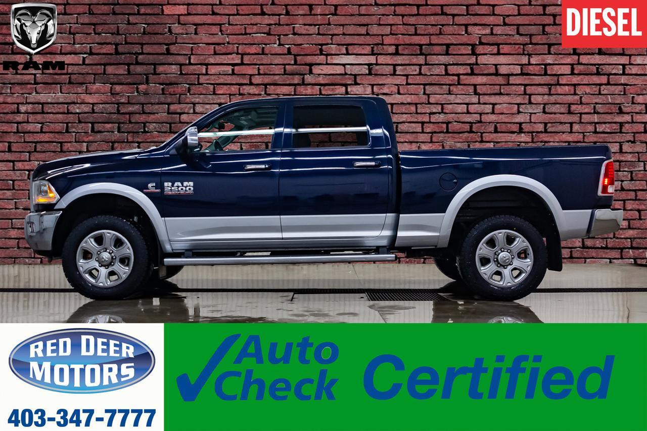 2014 Ram 2500 4x4 Crew Cab Laramie Diesel Leather Roof Nav Red Deer AB