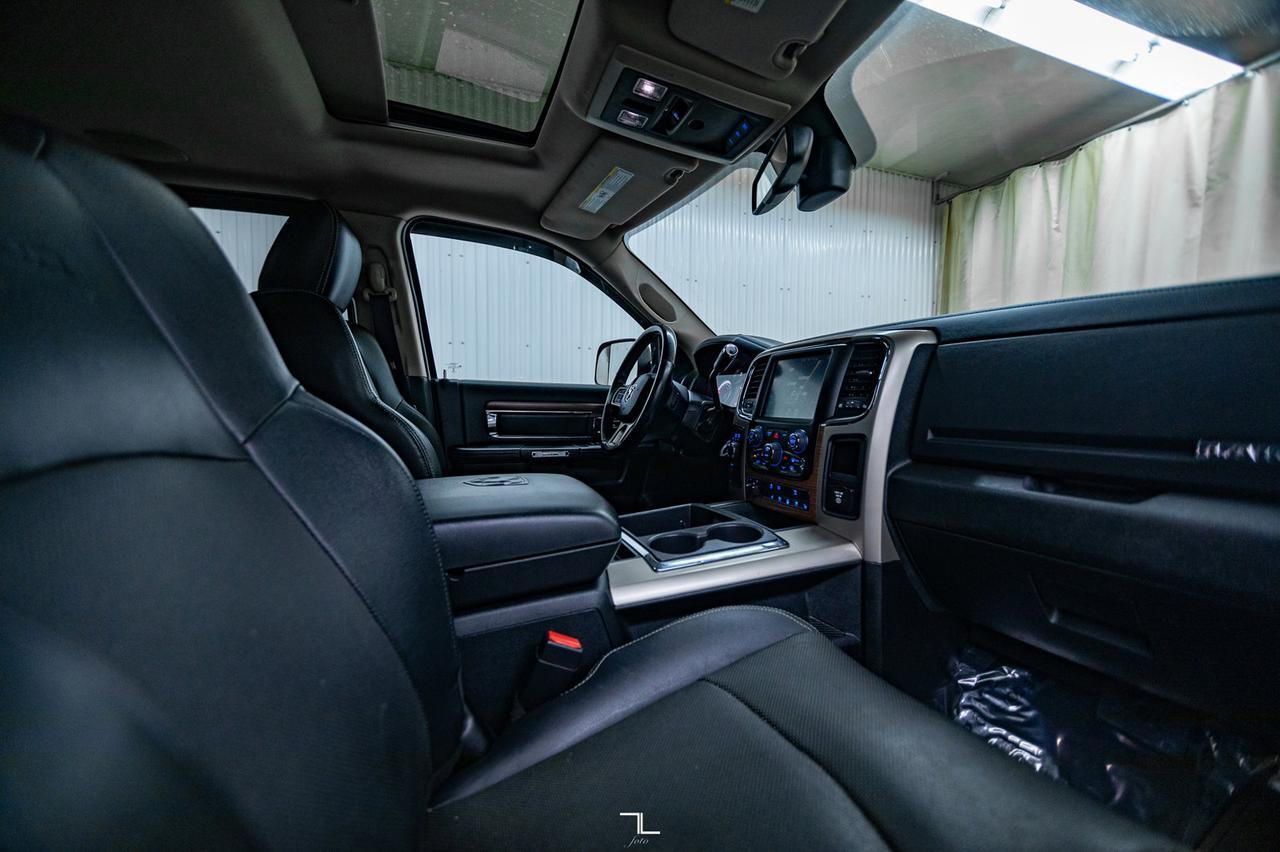 2014 Ram 2500 4x4 Crew Cab Laramie HEMI Leather Roof Nav 2&quot; Level Kit Red Deer AB