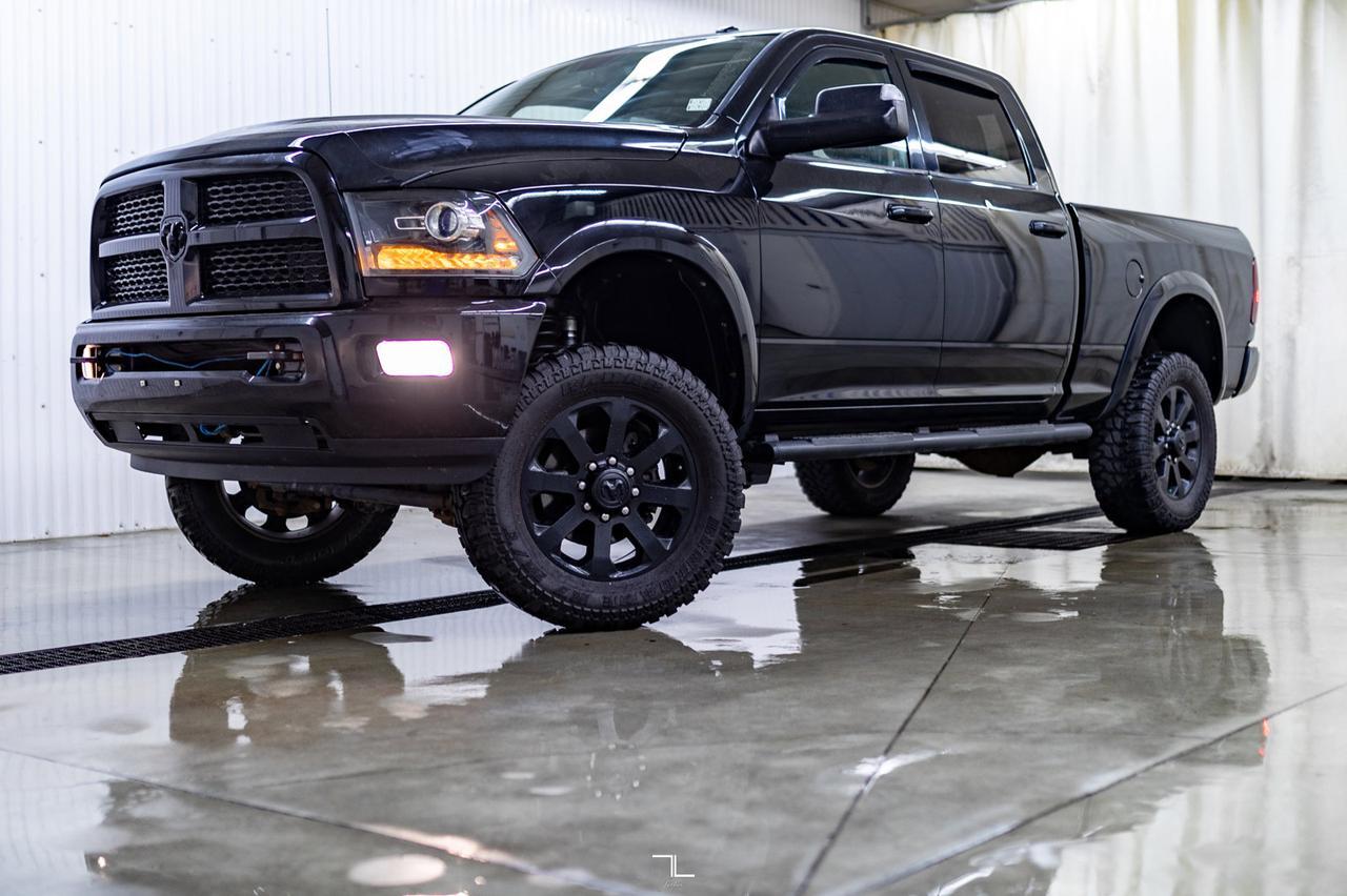 2014 Ram 2500 4x4 Crew Cab Laramie HEMI Leather Roof Nav 2&quot; Level Kit Red Deer AB