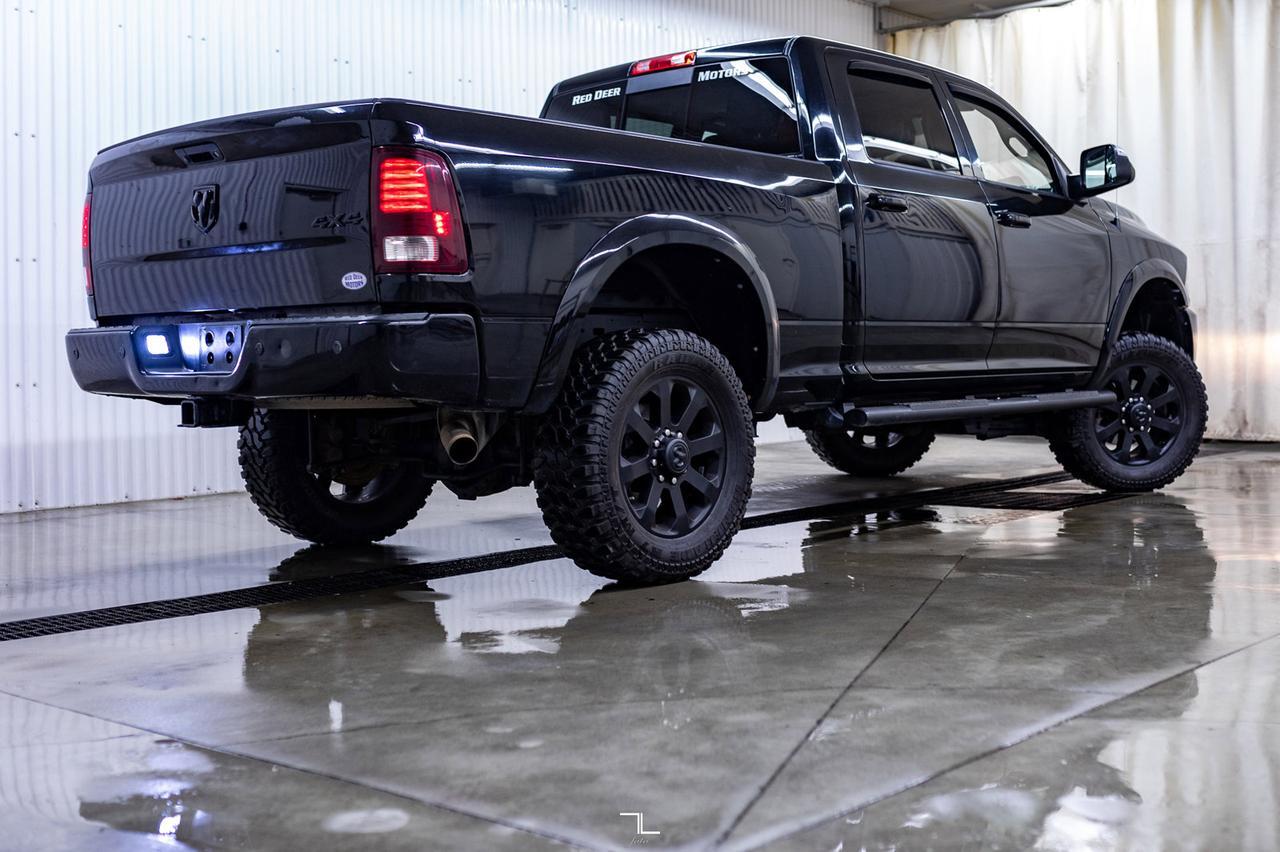 2014 Ram 2500 4x4 Crew Cab Laramie HEMI Leather Roof Nav 2&quot; Level Kit Red Deer AB