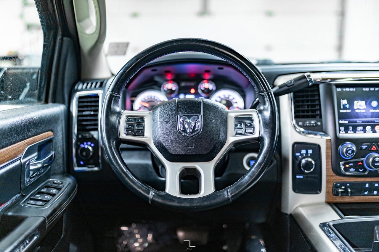 2014 Ram 2500 4x4 Crew Cab Laramie HEMI Leather Roof Nav 2&quot; Level Kit Red Deer AB