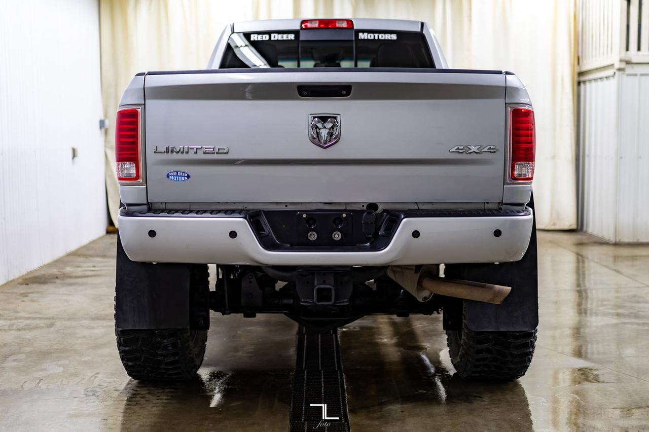 2014 Ram 2500 4x4 Crew Cab Limited HEMI 8" Lift Wheels Leather Roof Nav Red Deer AB