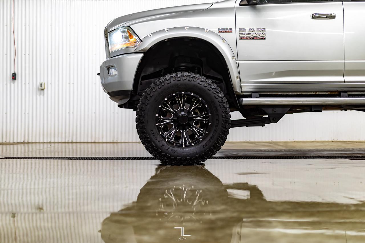 2014 Ram 2500 4x4 Crew Cab Limited HEMI 8" Lift Wheels Leather Roof Nav Red Deer AB