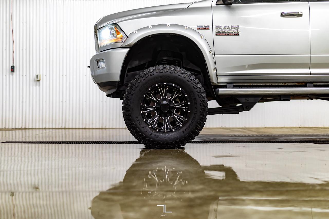 2014 Ram 2500 4x4 Crew Cab Limited HEMI 8" Lift Wheels Leather Roof Nav Red Deer AB