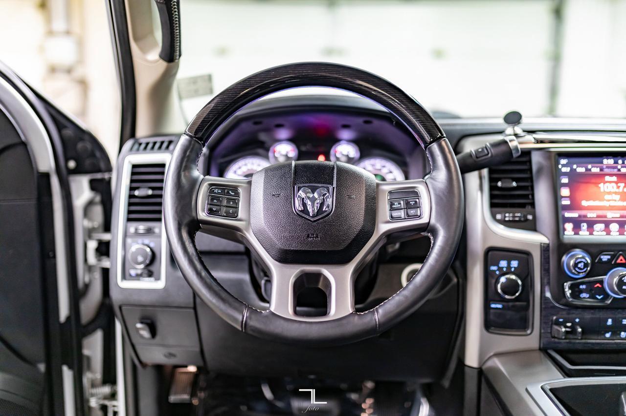 2014 Ram 2500 4x4 Crew Cab Limited HEMI 8" Lift Wheels Leather Roof Nav Red Deer AB