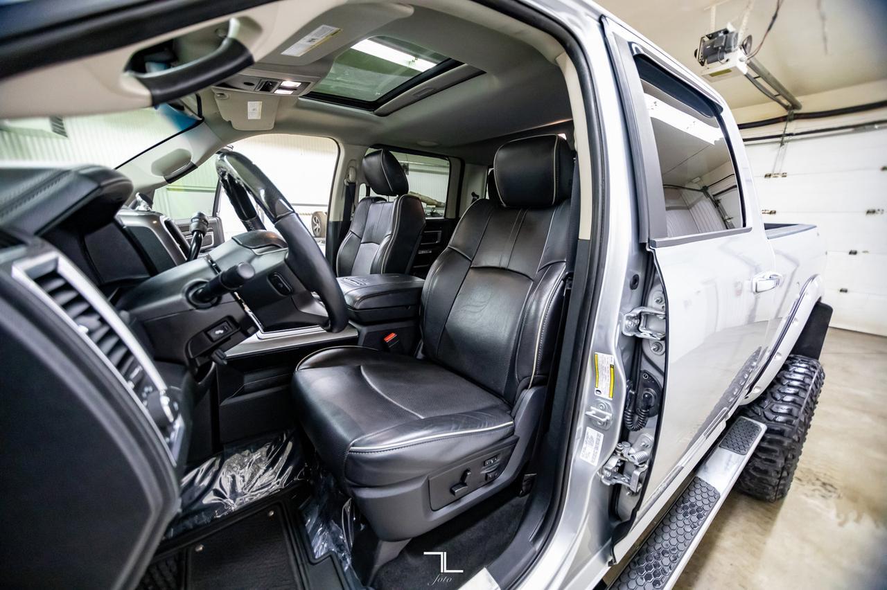 2014 Ram 2500 4x4 Crew Cab Limited HEMI 8" Lift Wheels Leather Roof Nav Red Deer AB