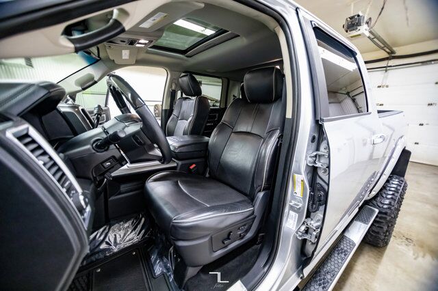 2014 Ram 2500 4x4 Crew Cab Limited HEMI 8&quot; Lift Wheels Leather Roof Nav Red Deer AB