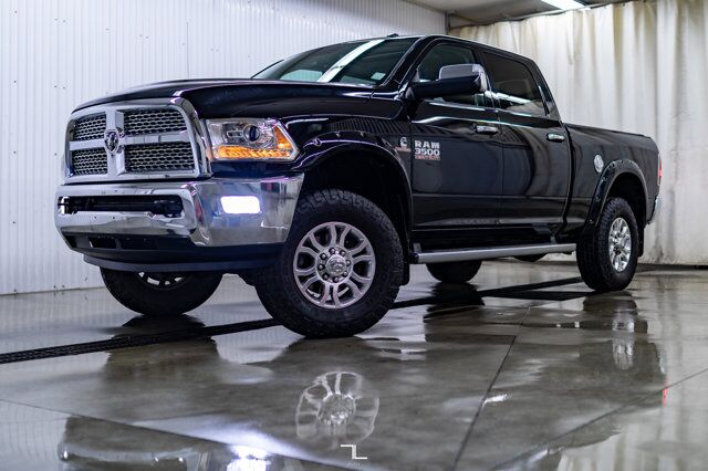 2014 Ram 3500 4x4 Crew Cab Laramie Diesel Leather Roof Nav Red Deer AB