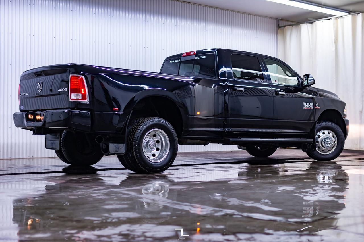 2014 Ram 3500 4x4 Crew Cab Limited Dually Diesel Leather Roof Nav Red Deer AB