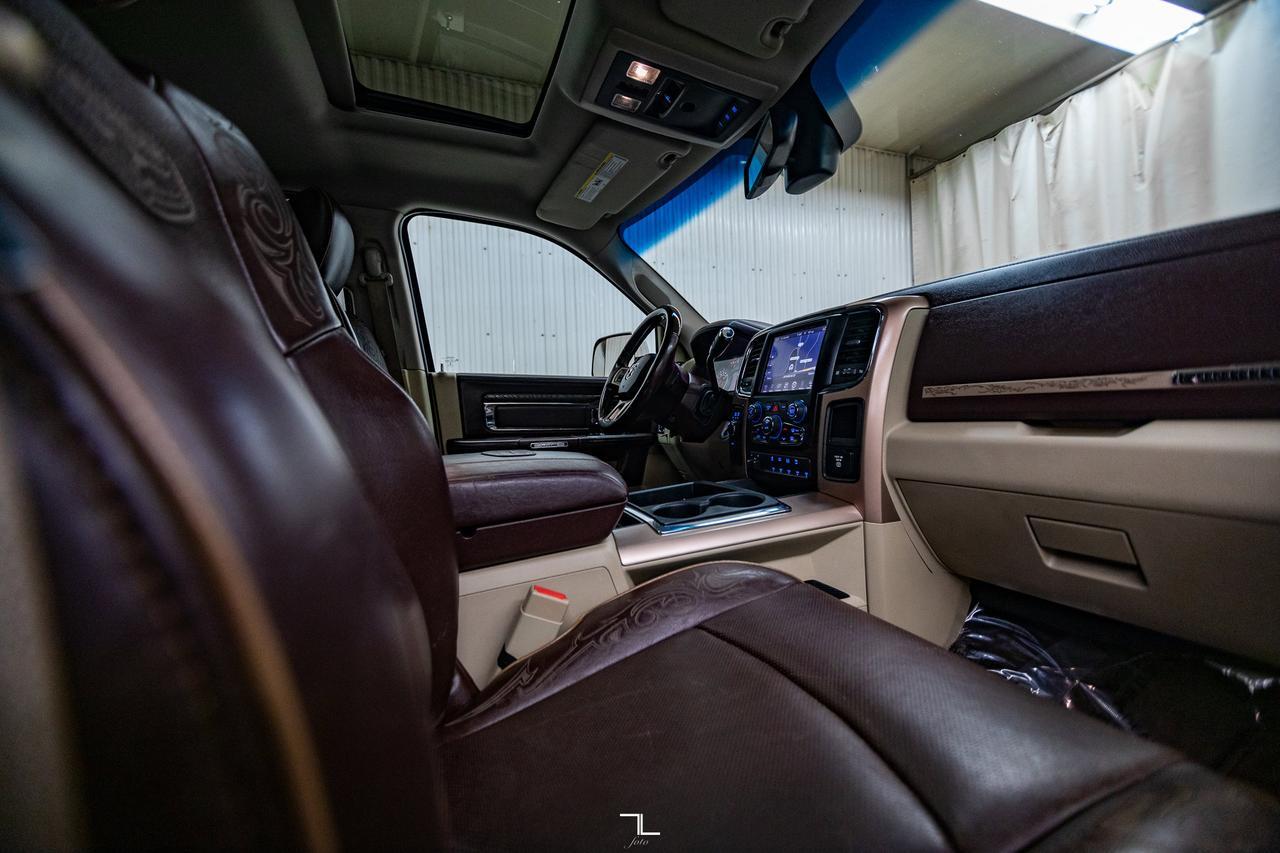 2014 Ram 3500 4x4 Crew Cab Longhorn Dually Diesel Leather Roof Nav Red Deer AB