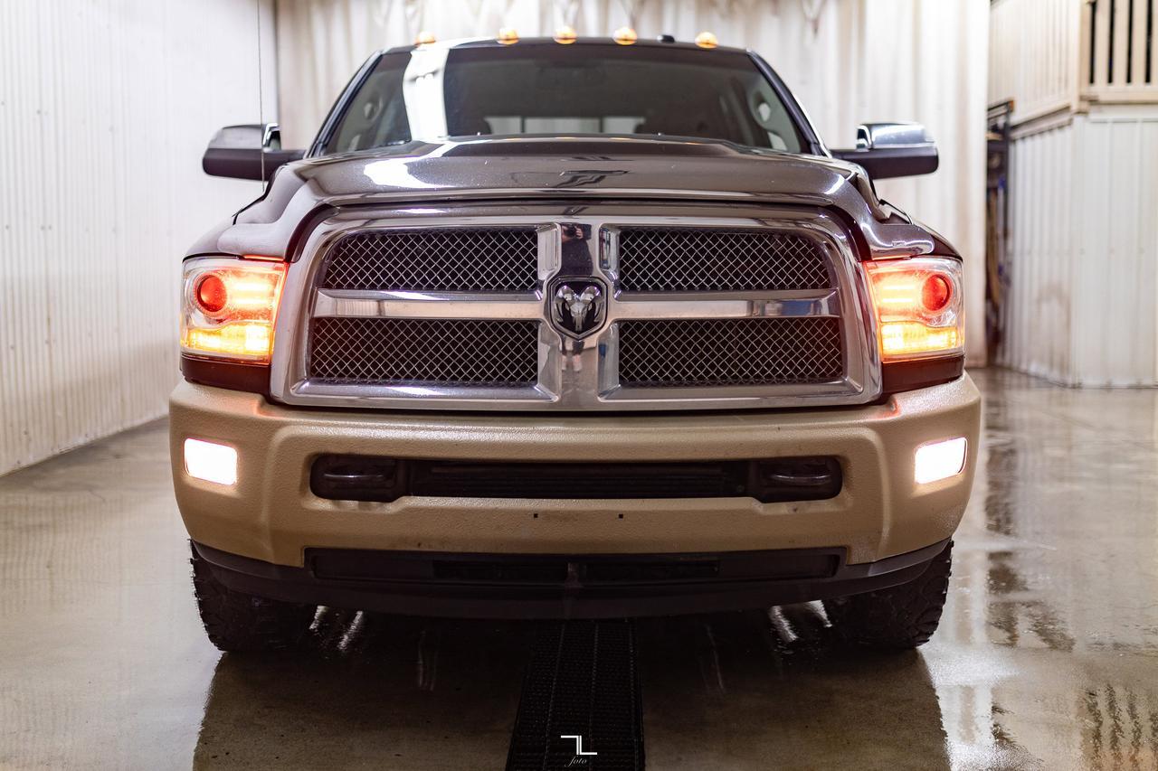 2014 Ram 3500 4x4 Crew Cab Longhorn Dually Diesel Leather Roof Nav Red Deer AB
