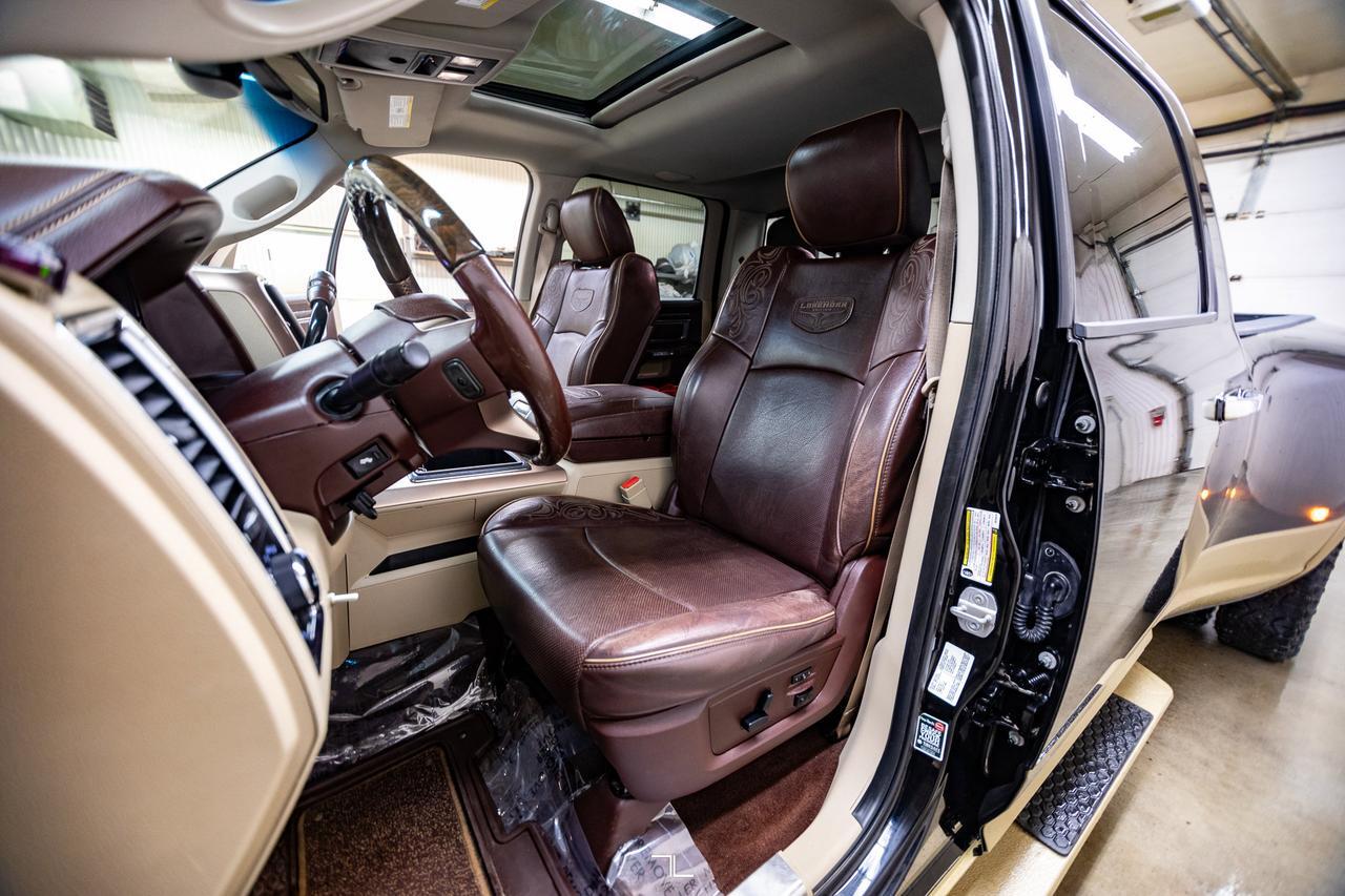 2014 Ram 3500 4x4 Crew Cab Longhorn Dually Diesel Leather Roof Nav Red Deer AB