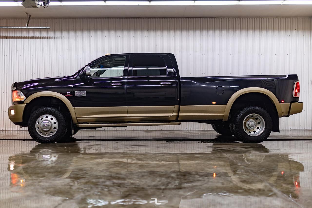 2014 Ram 3500 4x4 Crew Cab Longhorn Dually Diesel Leather Roof Nav Red Deer AB