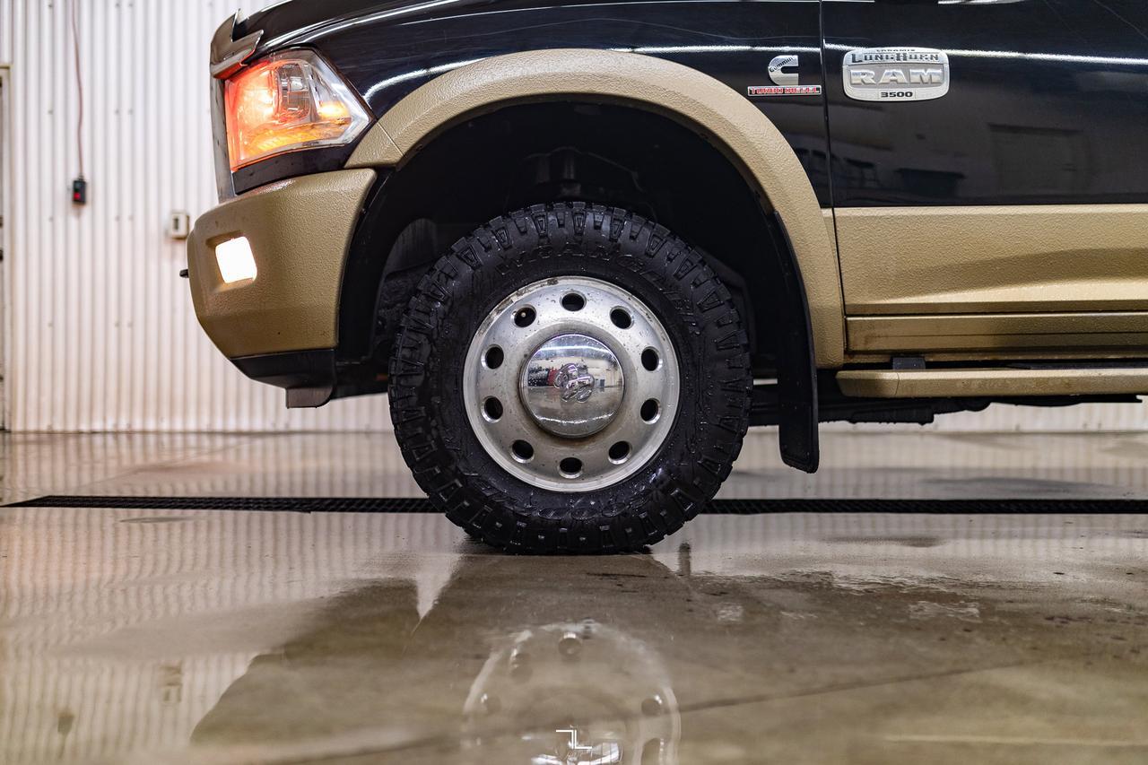 2014 Ram 3500 4x4 Crew Cab Longhorn Dually Diesel Leather Roof Nav Red Deer AB