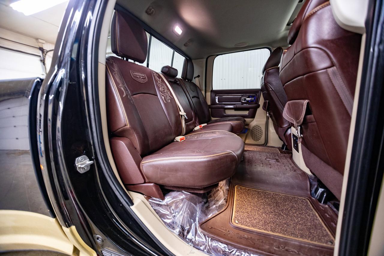 2014 Ram 3500 4x4 Crew Cab Longhorn Dually Diesel Leather Roof Nav Red Deer AB