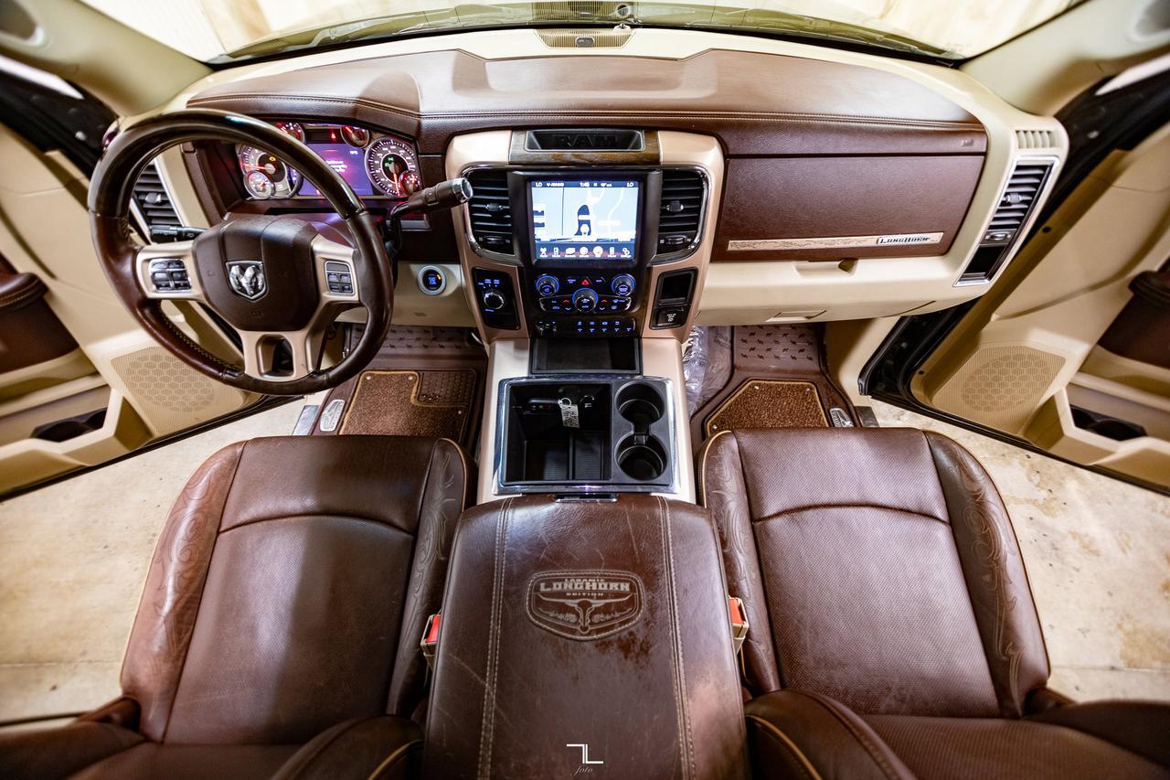 2014 Ram 3500 4x4 Crew Cab Longhorn Dually Diesel Leather Roof Nav Red Deer AB