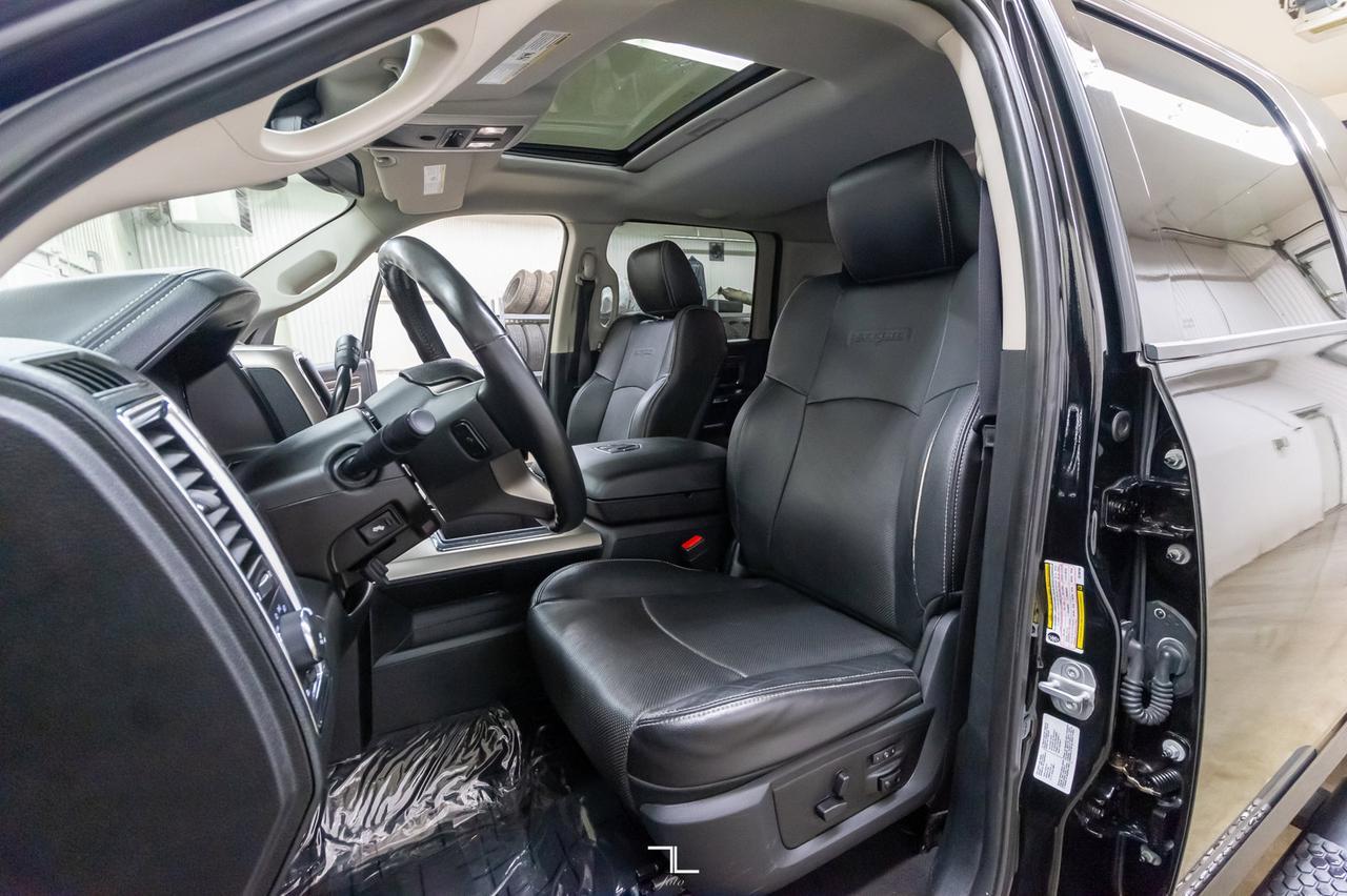 2014 Ram 3500 4x4 Mega Cab Laramie HEMI Leather Roof Nav Red Deer AB