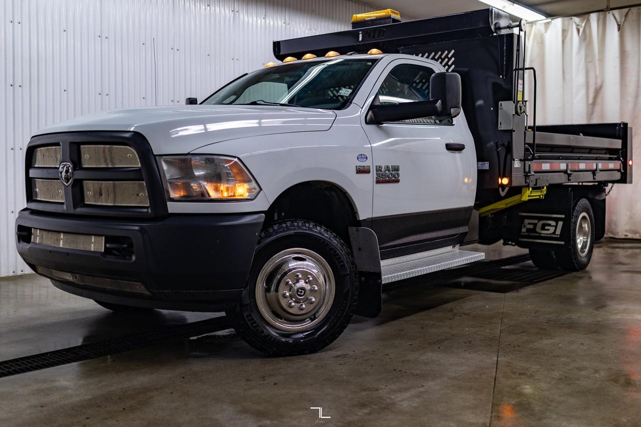 2014 Ram 3500 4x4 Reg Cab ST Dump Box HEMI Red Deer AB