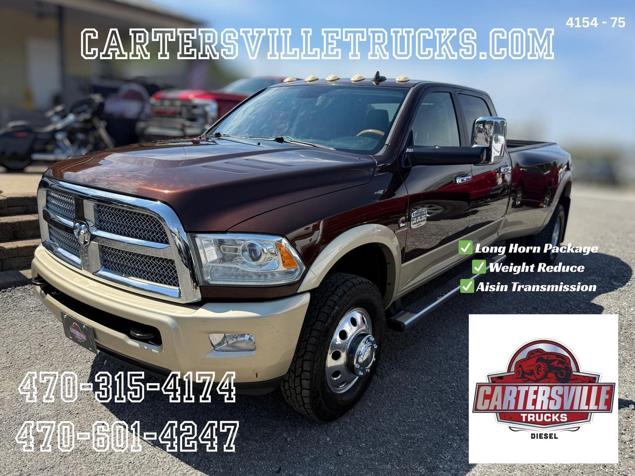 2014 Ram 3500 SOLD SOLD SOLD*** Laramie Longhorn 4X4 - DUALLY - AISIN - DELETED Cartersville GA