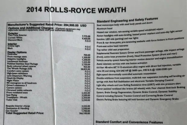 2014 Rolls-Royce Wraith Base Ft Lauderdale FL