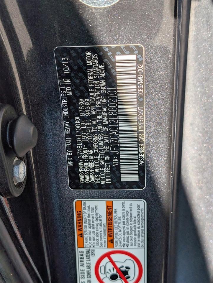 2014 Subaru BRZ Limited Cockeysville MD