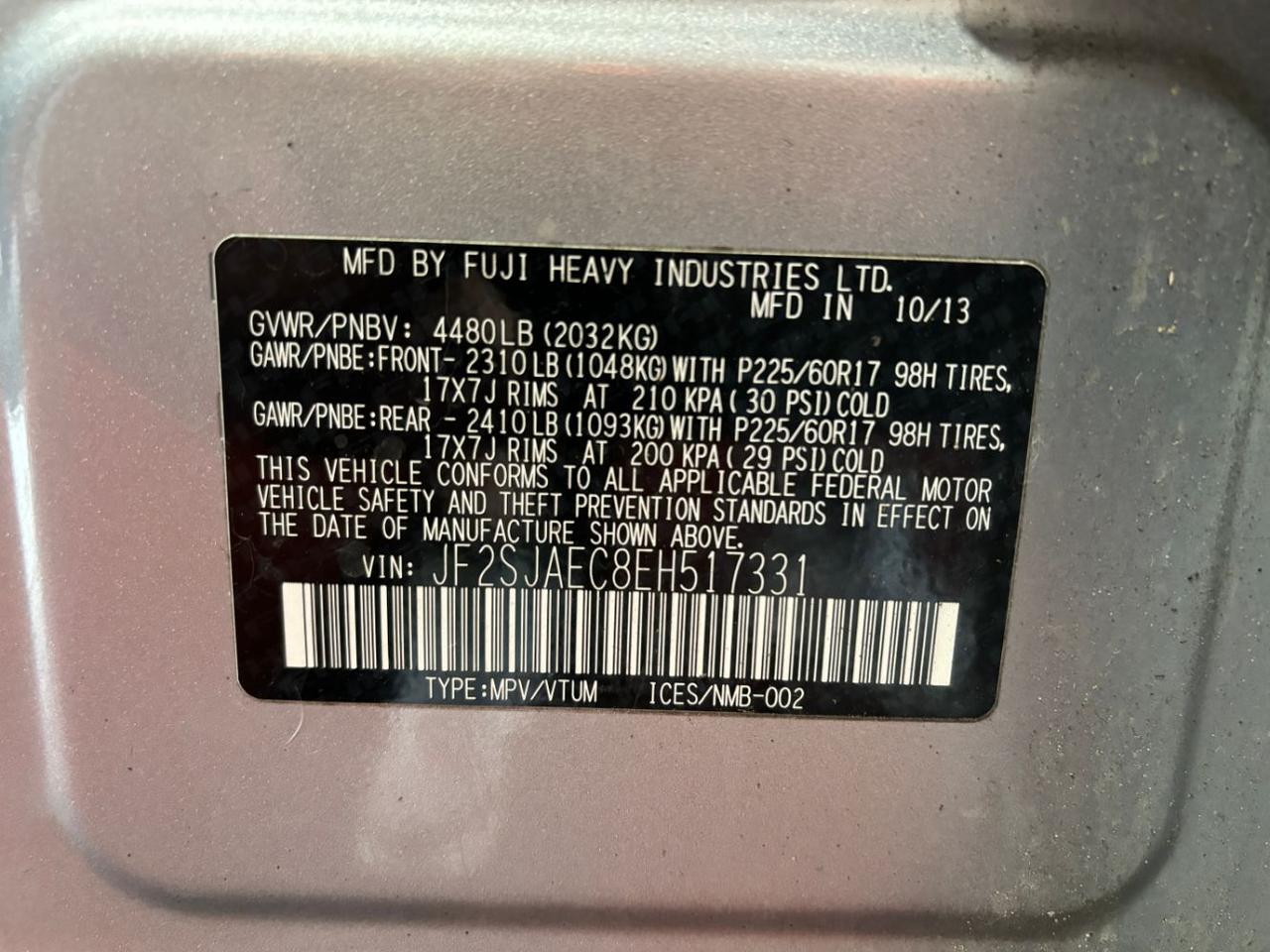 2014 Subaru Forester 2.5i Premium Franklin OH