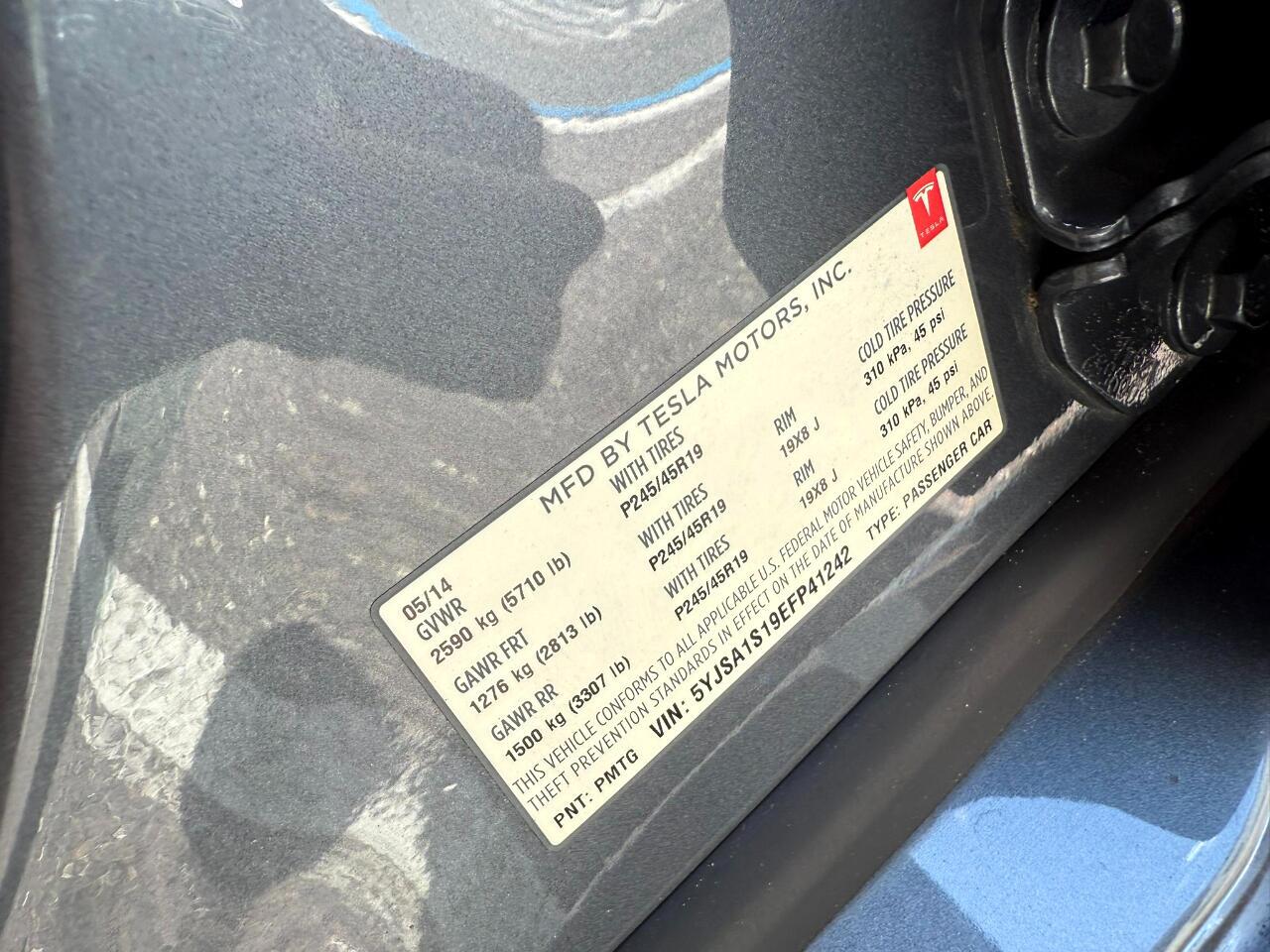 2014 Tesla Model S 4dr Sdn 60 kWh Battery Jacksonville FL