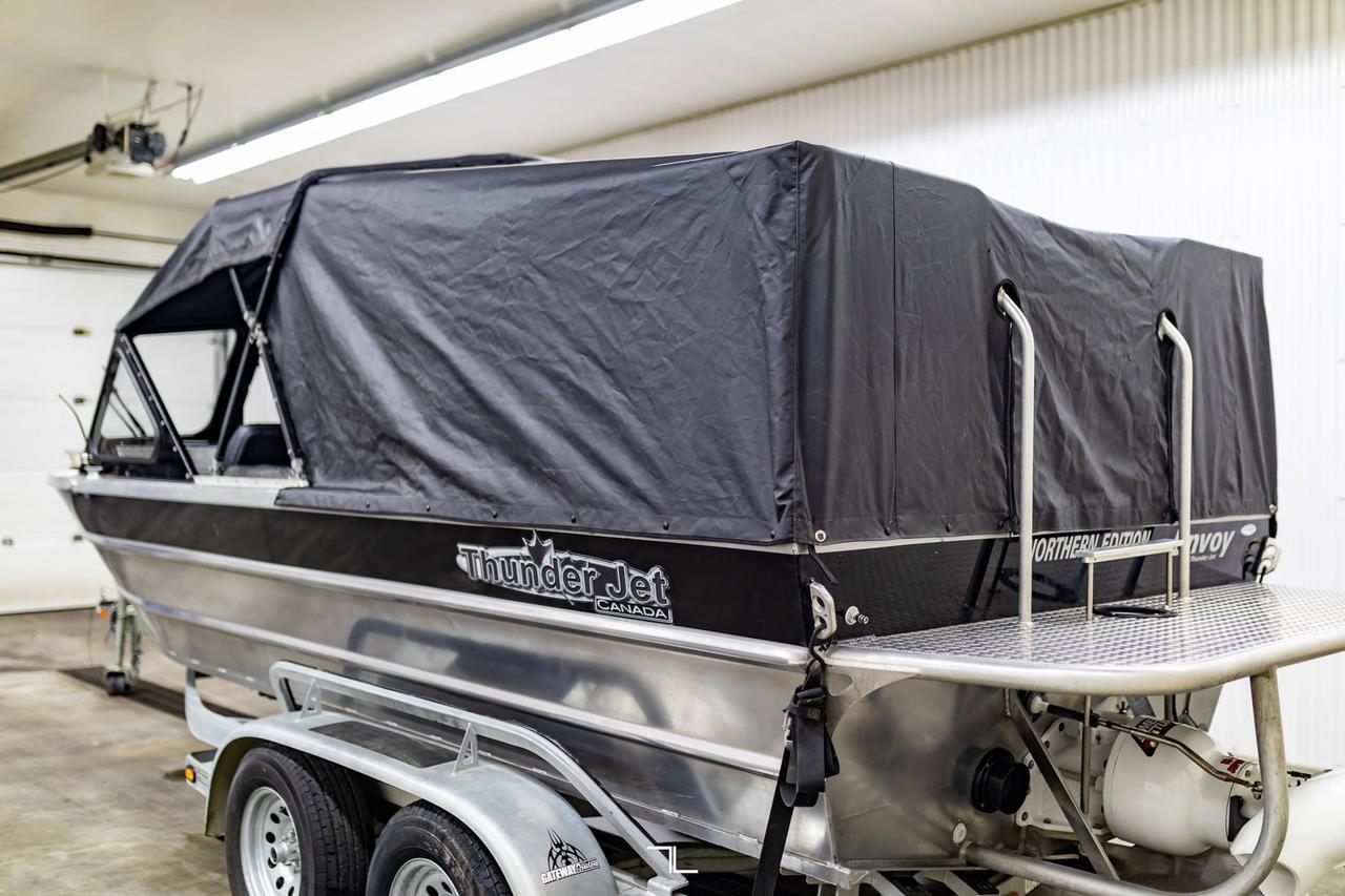 2014 Thunder Jet Envoy River Boat with 19 ft. Trailer Red Deer AB