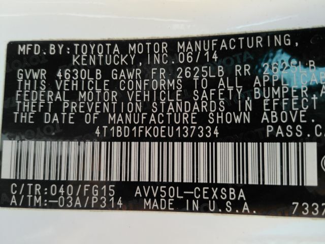 2014 Toyota Camry Hybrid LE Plano TX