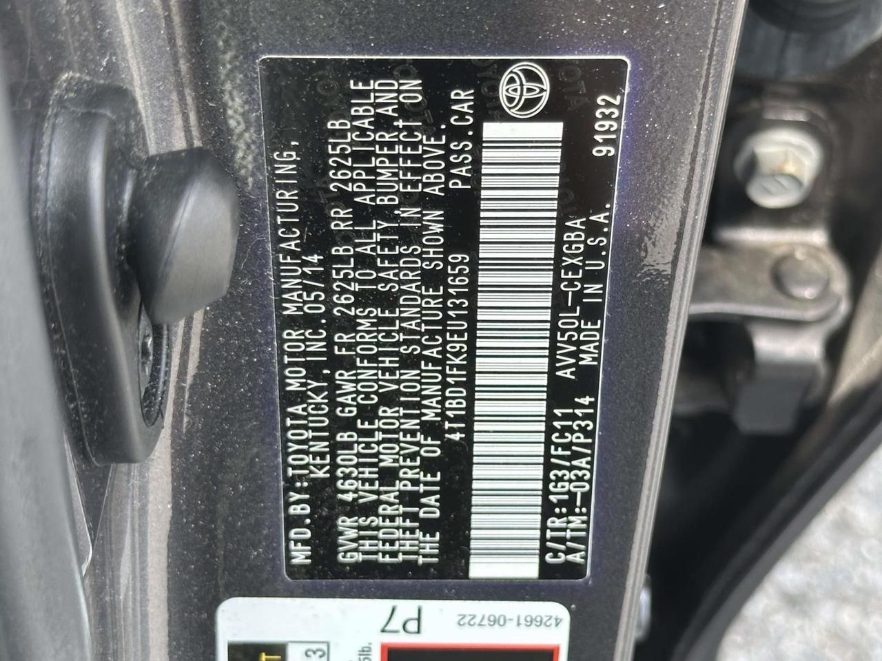 2014 Toyota Camry Hybrid XLE Alexandria VA