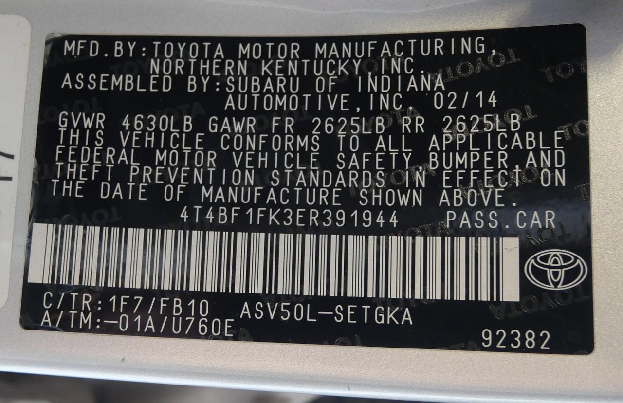 2014 Toyota Camry XLE San Juan TX