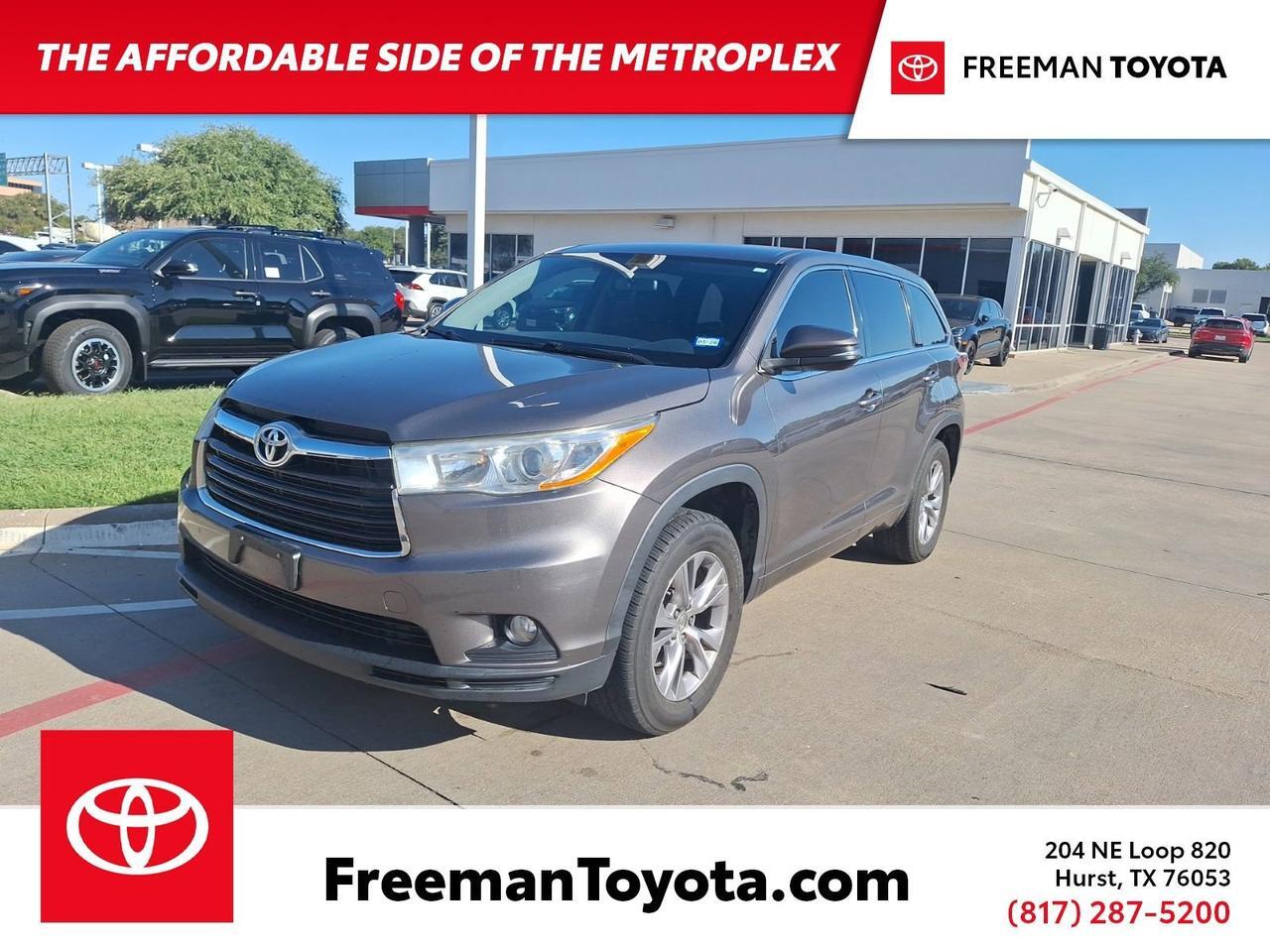 2014 Toyota Highlander LE Plus V6 Hurst TX