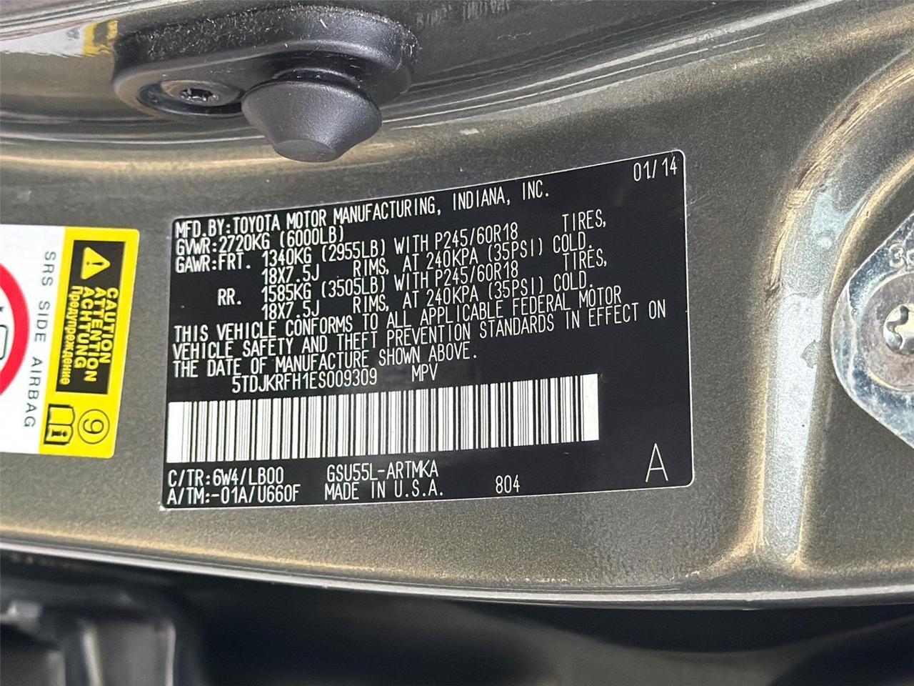 2014 Toyota Highlander XLE Hagerstown MD