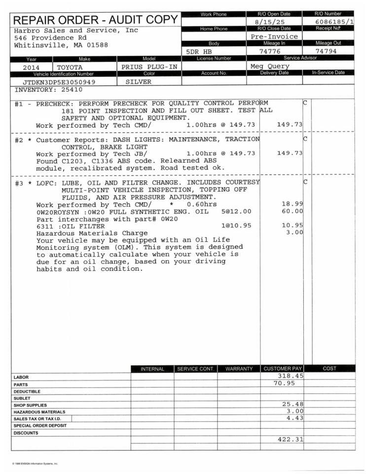 2014 Toyota Prius Plug-In - FROM MARYLAND ZERO RUST - LEATHER Whitinsville MA