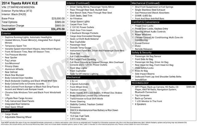 2014 Toyota RAV4 XLE Raleigh NC