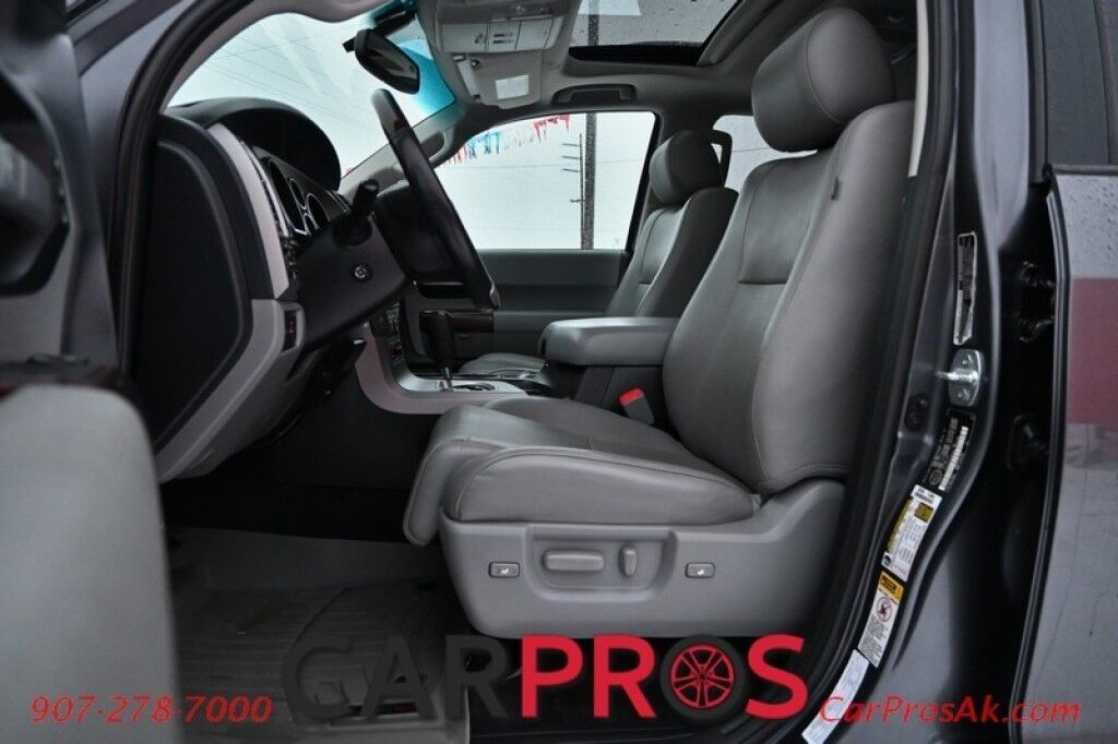 2014 Toyota Sequoia Platinum - 4x4 - 5.7L V8 - Auto Start - Front Heated and Cooled Leather Seats - Rear Entertainment - Sunroof - JBL Speakers - Bluetooth - Navigation - Backup Camera - 3rd Row - Seats 7 - Blind Spot Alert - Tow Pkg Anchorage AK