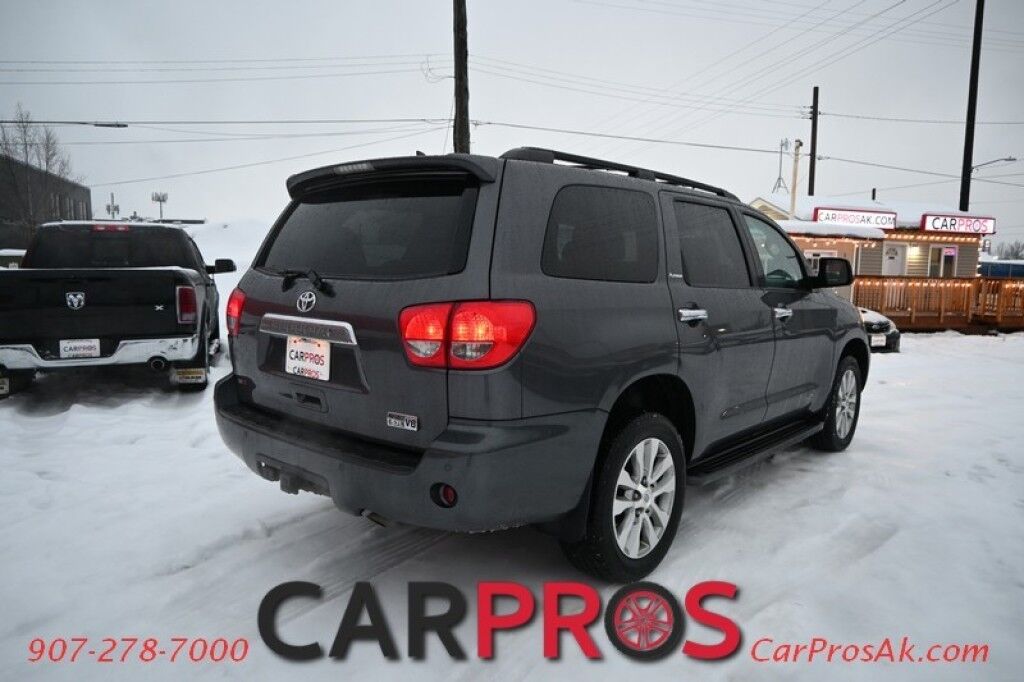 2014 Toyota Sequoia Platinum - 4x4 - 5.7L V8 - Auto Start - Front Heated and Cooled Leather Seats - Rear Entertainment - Sunroof - JBL Speakers - Bluetooth - Navigation - Backup Camera - 3rd Row - Seats 7 - Blind Spot Alert - Tow Pkg Anchorage AK