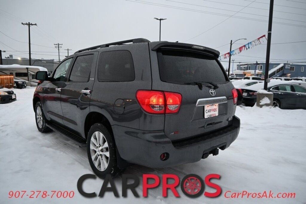 2014 Toyota Sequoia Platinum - 4x4 - 5.7L V8 - Auto Start - Front Heated and Cooled Leather Seats - Rear Entertainment - Sunroof - JBL Speakers - Bluetooth - Navigation - Backup Camera - 3rd Row - Seats 7 - Blind Spot Alert - Tow Pkg Anchorage AK