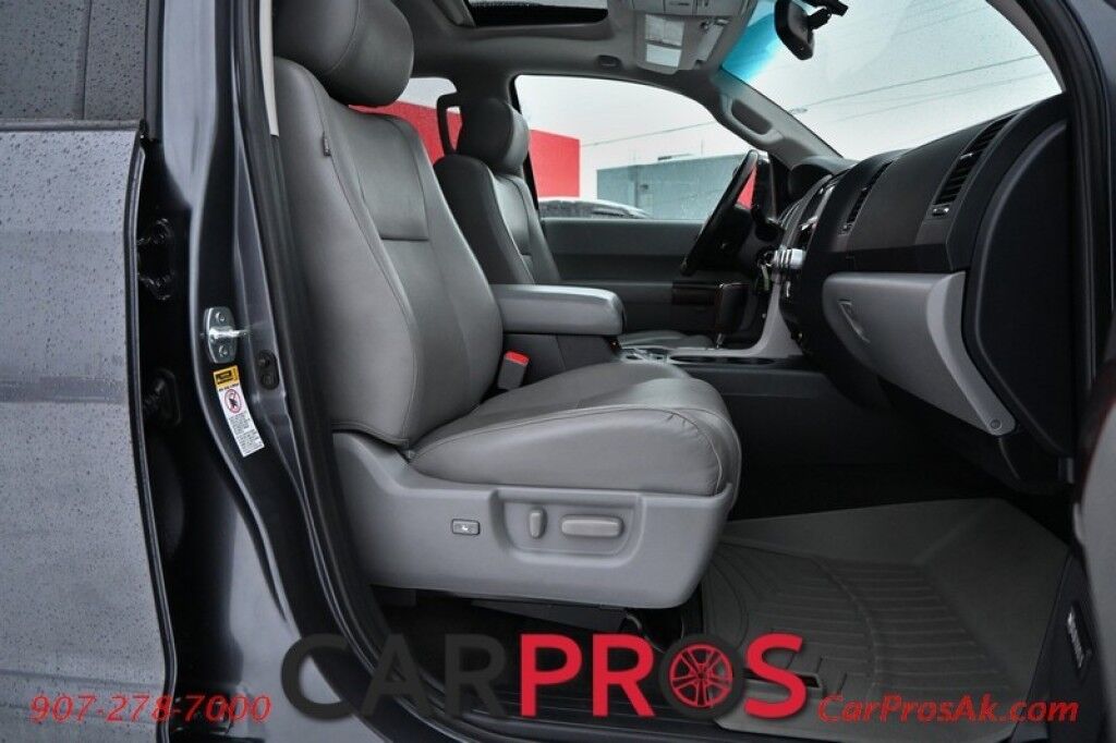 2014 Toyota Sequoia Platinum - 4x4 - 5.7L V8 - Auto Start - Front Heated and Cooled Leather Seats - Rear Entertainment - Sunroof - JBL Speakers - Bluetooth - Navigation - Backup Camera - 3rd Row - Seats 7 - Blind Spot Alert - Tow Pkg Anchorage AK