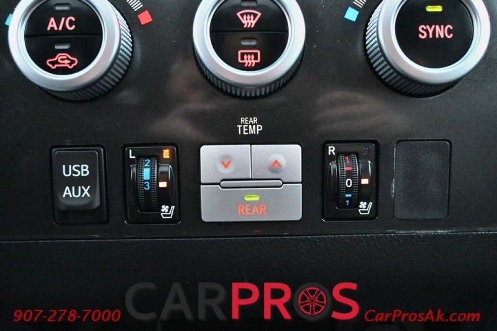 2014 Toyota Sequoia Platinum - 4x4 - 5.7L V8 - Auto Start - Front Heated and Cooled Leather Seats - Rear Entertainment - Sunroof - JBL Speakers - Bluetooth - Navigation - Backup Camera - 3rd Row - Seats 7 - Blind Spot Alert - Tow Pkg Anchorage AK