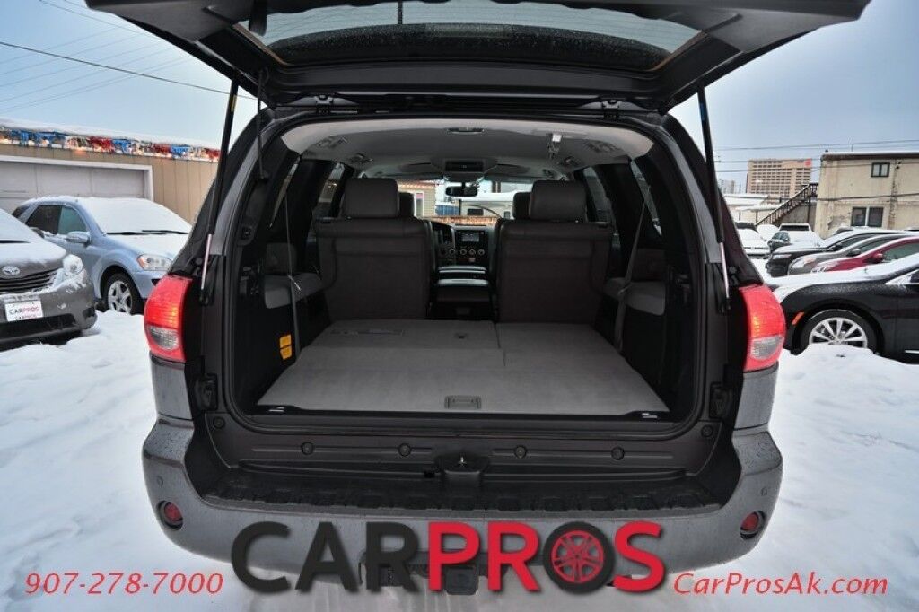 2014 Toyota Sequoia Platinum - 4x4 - 5.7L V8 - Auto Start - Front Heated and Cooled Leather Seats - Rear Entertainment - Sunroof - JBL Speakers - Bluetooth - Navigation - Backup Camera - 3rd Row - Seats 7 - Blind Spot Alert - Tow Pkg Anchorage AK