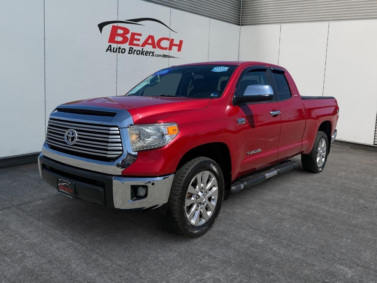 2014 Toyota Tundra 4WD Truck LTD, HEATED SEATS, RUNNING BOARDS, TOW PACKAGE, TONNEAU COVER, BED LINER, SLIDING REAR WINDOW, POWER/HEATED MIRRORS, KEYLESS ENTRY, LOW MILES, ONLY 1 OWNER, CLEAN CARFAX!