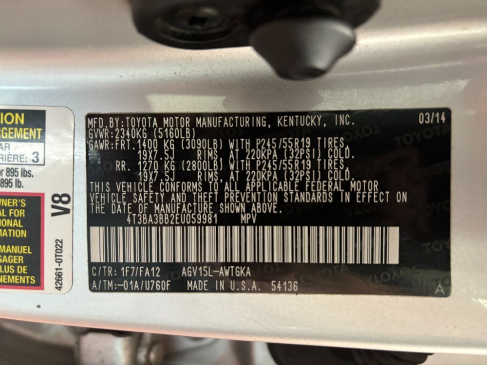 2014 Toyota Venza LE Franklin OH